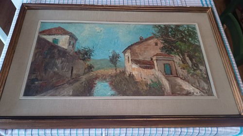Dipinto olio del pittore - dipinto, a