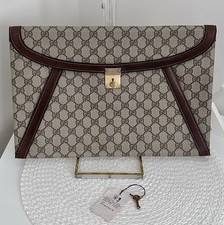 Autentica GUCCI Pelle Marrone
