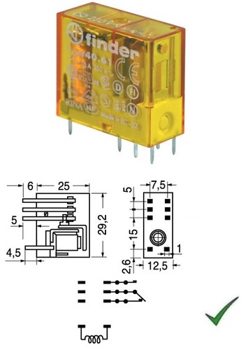 Relè relay 230v 230vca - relè,