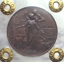 Regno - Vittorio Emanuele III - 10 Cent Cinquantenario 1911 FDC / UNC Periziata