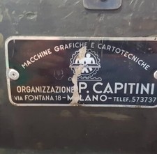 macchina da stampa antica capitini tipografica saroglia. Funzionante