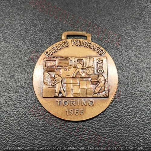 Medaglia raduno poligrafici - medaglia,