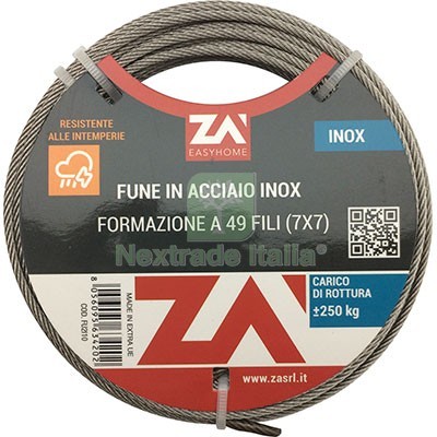 1pz fune acciaio - fune, d.mm