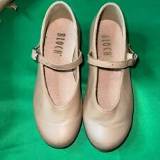 Scarpe Bloch Tan Tap in pelle con cinturino Techno Tap 5h bambina taglia 12 Dance Tap 900