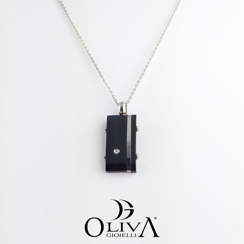 Collana uomo ciondolo piastra - collana,