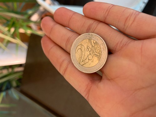 Moneta euro rara della - rara,
