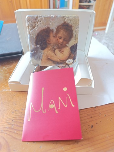 Marmo con amorini - , mani