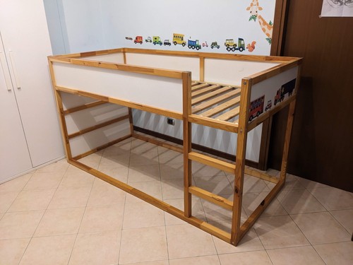 Letto reversibile ikea kura - letto,