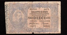 Biglietto stato dieci - 10,