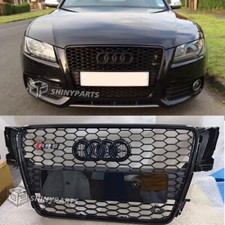 Audi A5 S5 8T 07-11RS Style Griglia Radiatore a nido d'ape Griglia Paraurti Nero