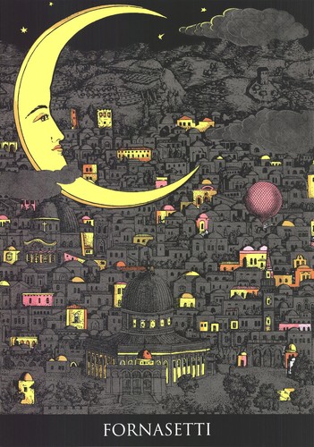 Piero fornasetti notte - "notte, su