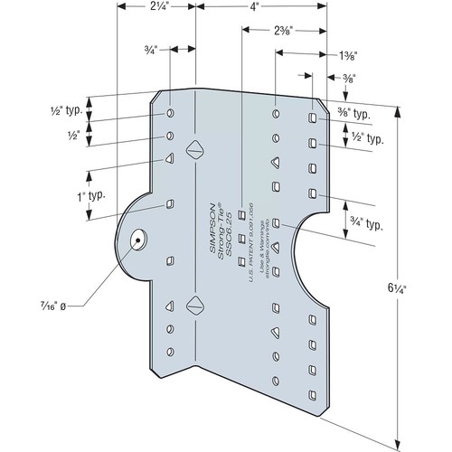 Simpson strong tie cfs - simpson, clip