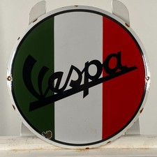 Insegna Smaltata Piaggio Vespa