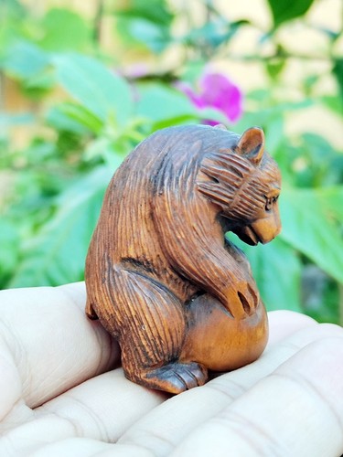 Gx1408 netsuke legno di - gx1408,