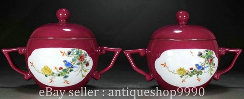 Coppia tazze qing - coppia, 6,4"