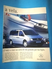 CLIPPING DI GIORNALE PUBBLICITA' MERCEDES BENZ VITO NAVI DA COLLEZIONE - (96)