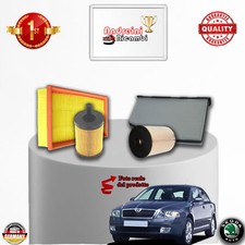 KIT TAGLIANDO 4 FILTRI SKODA OCTAVIA II 1.9 TDI 77KW 105CV DAL 2004 ->