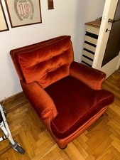 Poltrona Vintage in Velluto - Anni '60/'70