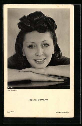 Cartolina attrice rosita - attrice,