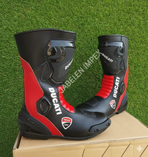 Scarpe da corsa moto in pelle