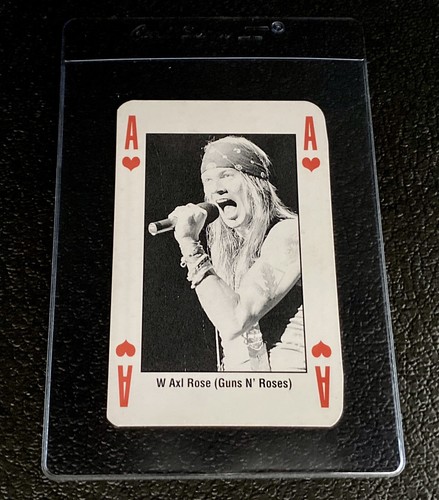 1993 kerrang card axl - kerrang, rose