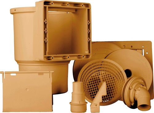 Skimmer marrone per piscine - marrone,