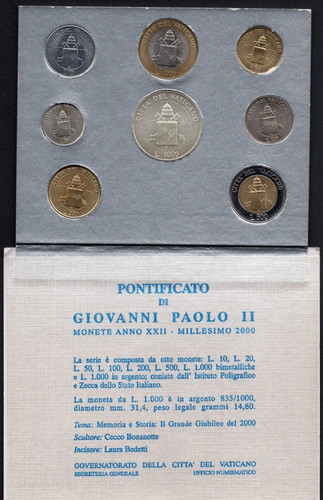 Vaticano 2000 monete - -,