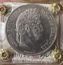 MONETA FRANCIA LUIGI FILIPPO I 5 FRANCHI 1833 W LILLE sigillata BB/SPL SUBALPINA