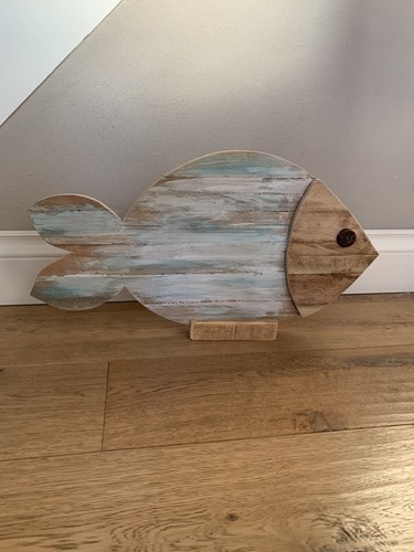 Pesce decorazione legno - pesce,