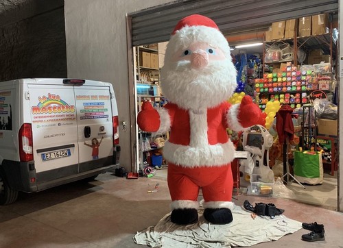 Mascotte gonfiabile babbo - gonfiabile,