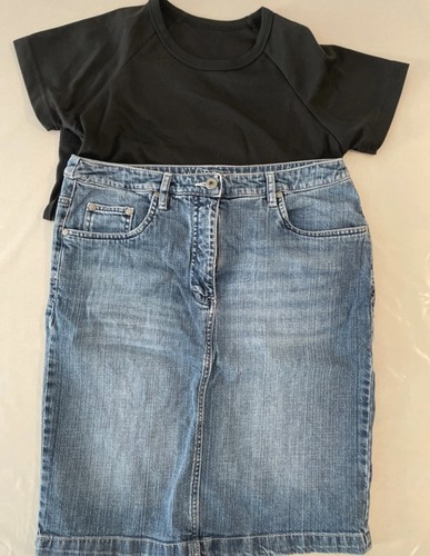 Gonna jeans mid - di,