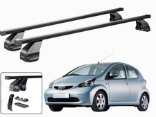 BARRE PORTATUTTO TETTO PER TOYOTA AYGO (AB10) 5 PORTE 2005-2014 MENABO NERE