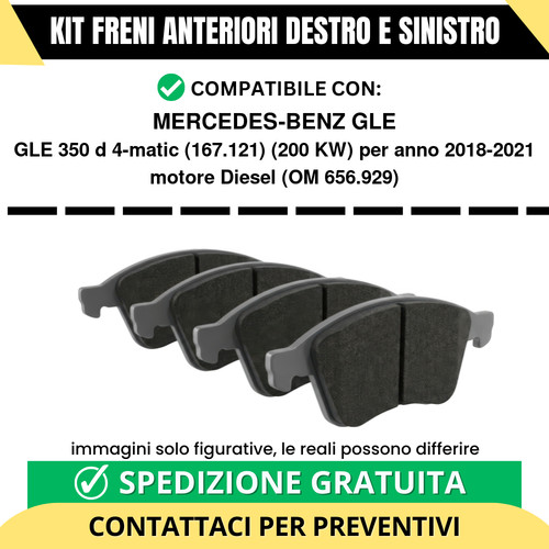Pastiglie freno anteriori per - anteriori,