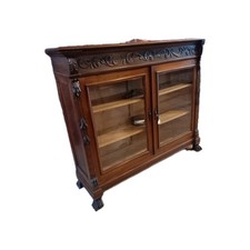 ANTICA LIBRERIA IN  NOCE 142X40CM H 122