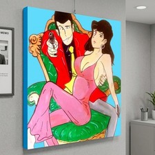  Quadro Lupin & Margot dipinto