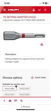 Hilti TE Setting Adapter