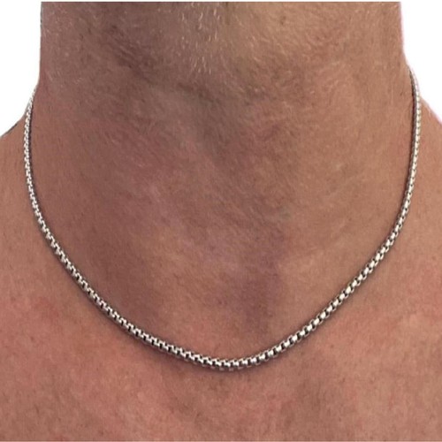 Collana catenina acciaio - collana,