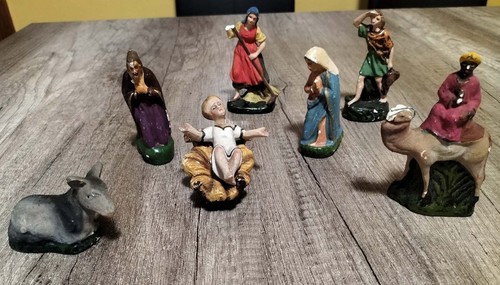 Vecchie statuette natale - vecchie,