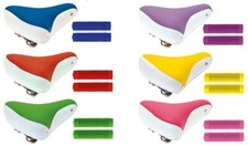 SELLA con Molle 24 x 21cm + Manopole Bici /Graziella, City Bike, Bici Donna ecc