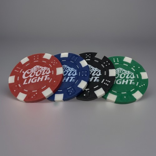 Coors beer poker chip - beer, ball