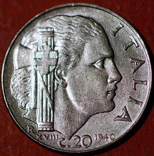 Italy centesimi 1940 - italy, 20