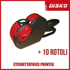 PREZZATRICE ETICHETTATRICE SEGNAPREZZO  PRINTEX SMART 6 CIFRE 26X12 MM 10 ROTOLI