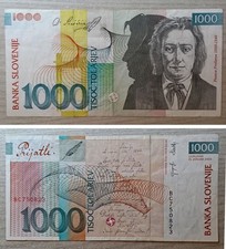 SLOVENIA - BANCONOTA DA 1000