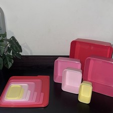 5 Set Tupperware Pastel Colors