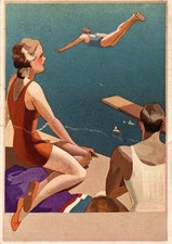 TORINO - Gomme SUPERGA - Pubblicitaria, Advertising - Futurismo - PU284 - PIEGA!