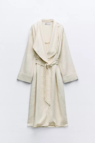 Trench coat zara sfilacciato - zara,