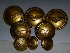 lotto bottoni divisa  militare