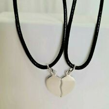 Ciondolo Cuore Spezzato Argento925 da dividere e formare due collane + INCISIONE