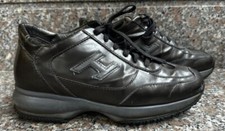 HOGAN INTERACTIVE scarpe donna - taglia 37 sneaker - COLORE GRIGIO SCURO LUCIDO