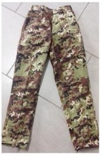 PANTALONI MILITARI  IN COTONE RIP-STOP VEGETATO